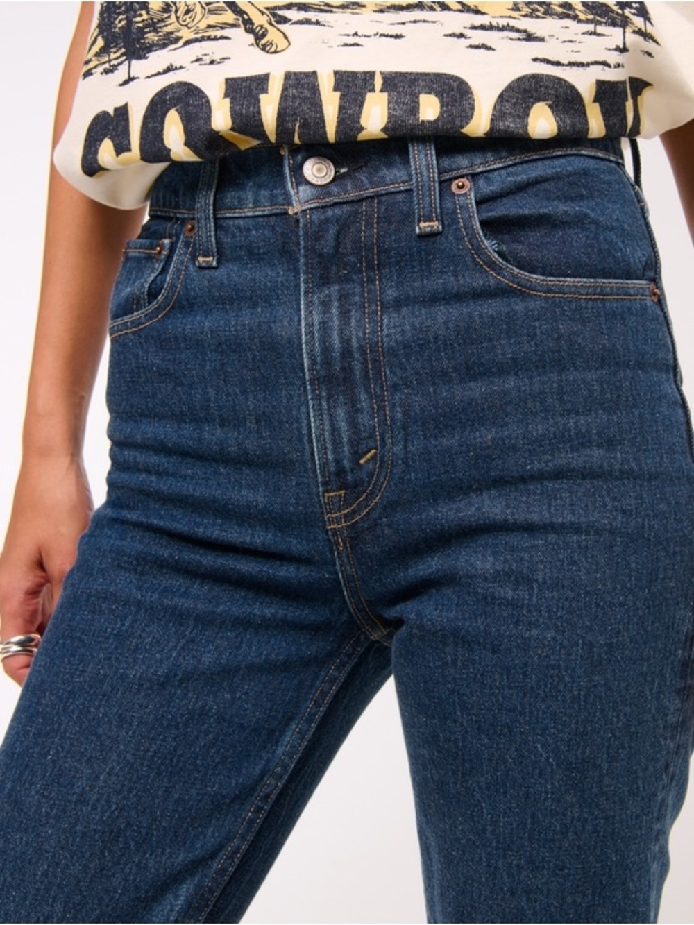 NWT Abercrombie & Fitch 90’s Straight Ultra High Rise Jeans - Picture 12 of 12